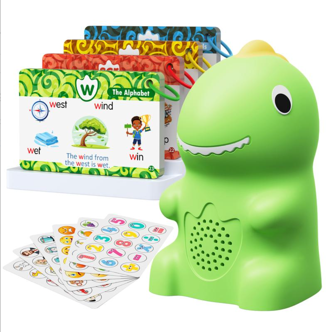 DinoLearn dinosaur toy with flash cards