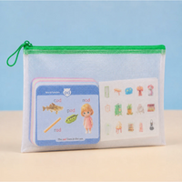 Flash card organizer pouch